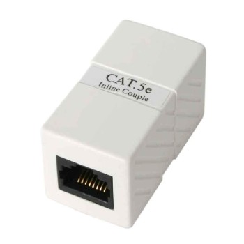 ACOPLADOR EN LINEA ETHERNET CAT.5E PLASTICO BLANCO