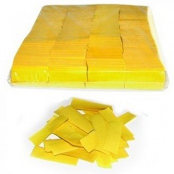 CONFETI RECTANGULAR PAPEL AMARILLO 1 KG