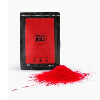 BOLSA POLVO HOLI PARTY 100 gr - ROJO