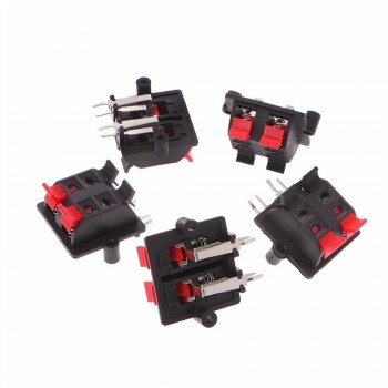 CONECTOR CHASIS PARA AMPLIFICADORES/MODELO 4 PASADORES ALAMBRES CLIP TERMINAL