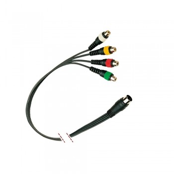 CABLE DE AUDIO DIN 5 CONTACTOS A 4 RCA HEMBRA 3M