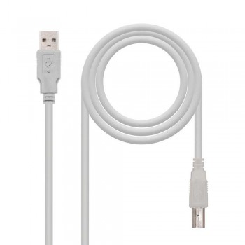 CABLE USB 2.0 IMPRESORA, TIPO A/M-B/M, 1.0 M