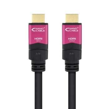 CABLE HDMI V2.0 4K 60Hz 18Gbps CON REPETIDOR, A/A-A/M, NEGRO, 30 M