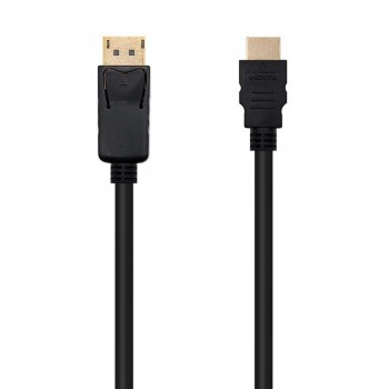 CABLE CONVERSOR DP A HDMI, DP/M - HDMI/M, NEGRO, 3.0 M