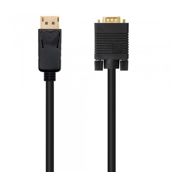 CABLE CONVERSOR DP A VGA, DP/M - VGA/M, NEGRO, 2.0 M