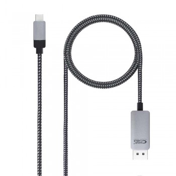 CABLE CONVERSOR USB-C A DISPLAYPORT, USB-C/M - DP/M, NEGRO, 1.8 M