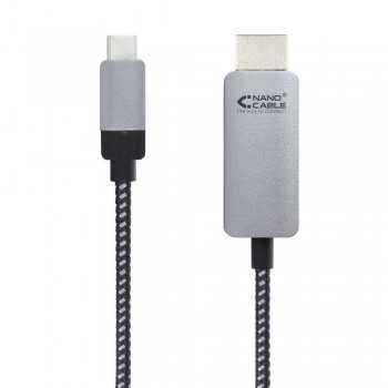 CABLE CONVERSOR USB-C A HDMI, USB-C/M - HDMI/M, NEGRO, 3.0 M