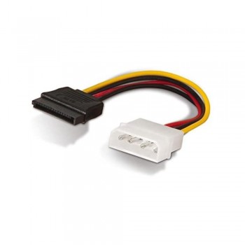 CABLE SATA ALIMENTACION, 5.25(MOLEX 4PIN)/M-SATA/H,16CM