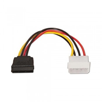 CABLE SATA ALIMENTACION, 5.25(MOLEX 4PIN)/M-SATA/H,16CM