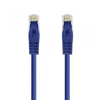 CABLE RED LATIGUILLO RJ45 LSZH CAT.6A UTP AWG24, AZUL, 0.5 M