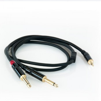 CABLE AUDIO 2 JACK MONO  A MINI-JACK 3M