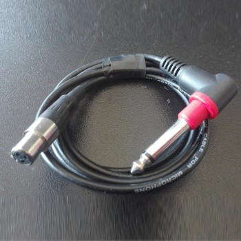 CABLE AUDIO  MINI XLR HEMBRA  A JACK ACODADO