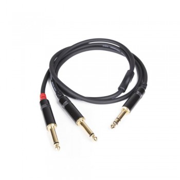 CABLE AUDIO JACK STEREO A 2 JACK DESBALANCEADO