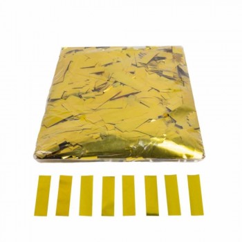 CONFETI  RECTANGULAR BRILLO DORADO 1 KG