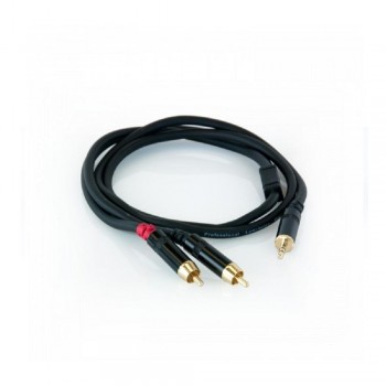 CABLE AUDIO 2 RCA  A MINI JACK 1 M