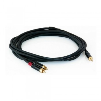 CABLE AUDIO 2 RCA  A MINI JACK 3 M