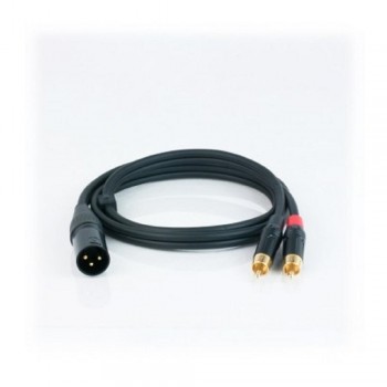 CABLE AUDIO 2RCA  A XLR MACHO 1M