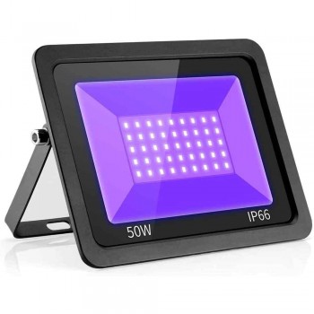 FOCO PROYECTOR FLOODLIGHT LED 50W ULTRAVIOLETA LUZ NEGRA  IP66