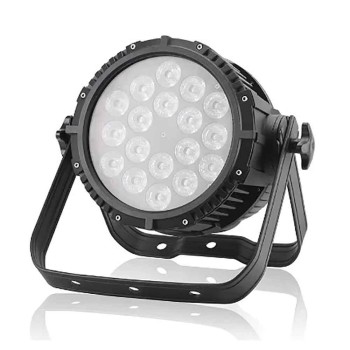 FOCO PAR LED 6IN1 WATERPROOF 18x6W RGBWA+UV CON IP