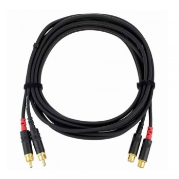 CABLE EXTENSION 2 RCA HEMBRA  A 2 RCA MACHO 5M