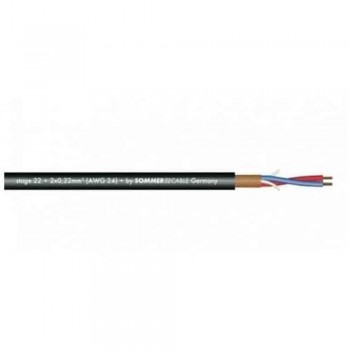 CABLE MICRO STAGE 22 HIGHFLEX NEGRO 2x0,22