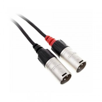 CABLE Y 2 XLR MACHO A MINI JACK CORDIAL 3M