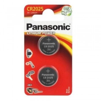 BLISTER 2 PILAS LITIO CR2025 PANASONIC 3V