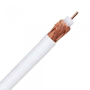 CABLE COAXIAL DE ANTENA BLANCO