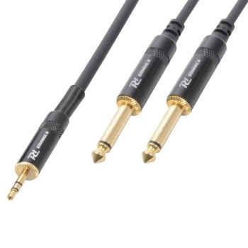 CABLE MINIJACK 3,5 STEREO A 2 JACK 6,3 MONO