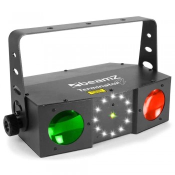 FOCO TERMINATOR IV LED DOBLE MOON CON LASER Y STROBO