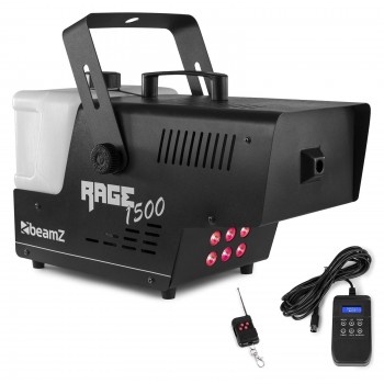 MAQUINA DE HUMO BEAMZ RAGE 1500 LED CON TEMPORIZADOR