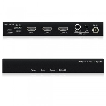 DISTRIBUIDOR/SPLITTER HDMI 4K 1 ENTRADA A 2 SALIDAS. BLUSTREAM SP12AB-V2