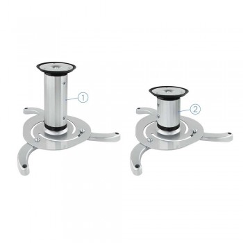 SOPORTE PROYECTOR PJ1010TN-S TECHO GIRAT PLATA