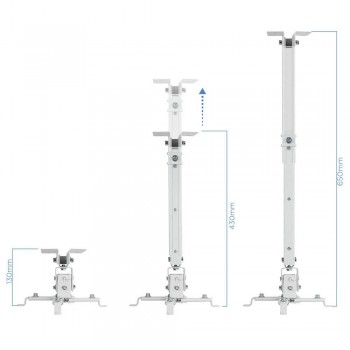 SOPORTE PROYECTOR PJ2012T-W INCLINABLE TECHO BLANCO