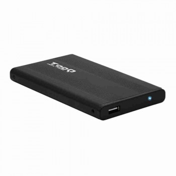 CAJA EXTERNA TOOQ TQE-2510B 2,5 9,5 MM SATA USB 2.0 NEGRA