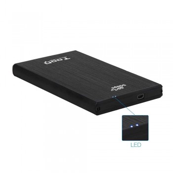 CAJA EXTERNA TOOQ TQE-2522B 2,5 9,5 MM SATA USB 3.0 NEGRA