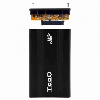 CAJA EXTERNA TOOQ TQE-2524B 2,5 9,5 MM SATA USB 3.0 NEGRA