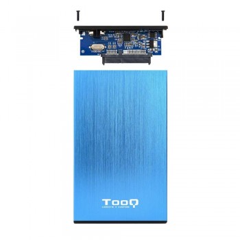 CAJA EXTERNA TOOQ TQE-2527BL 2,5 9,5 MM SATA USB 3.0/3.1 GEN1 AZUL