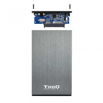 CAJA EXTERNA TOOQ TQE-2527G 2,5 9,5 MM SATA USB 3.0/3.1 GEN1 GRIS